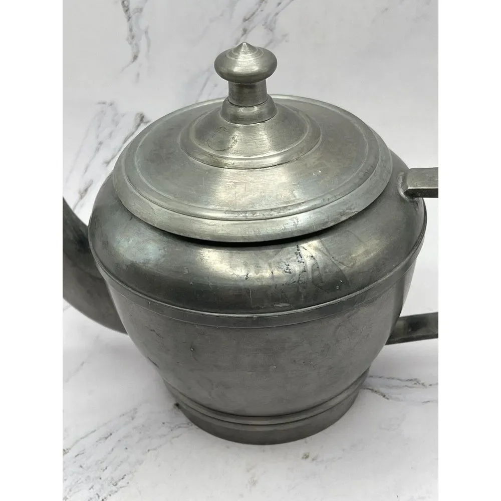 Vila Rica Made in Brazil Small Pewter Teapot‎ 4.5 Inches Tall